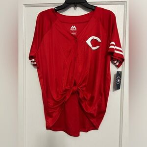 Women’s Cincinnati Reds Crop Jersey L